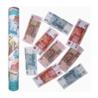 AC 40см Пневмохлопушка в металлической тубе Рублевый бум