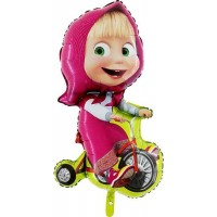 Шар фигура Маша на велосипеде
