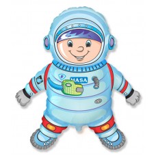 Шар (40''/102 см) Фигура, Космонавт, Голубой