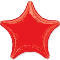 Шарик 18" звезда металлик Red